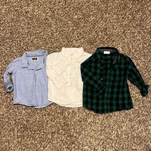 Toddler boys button down shirts